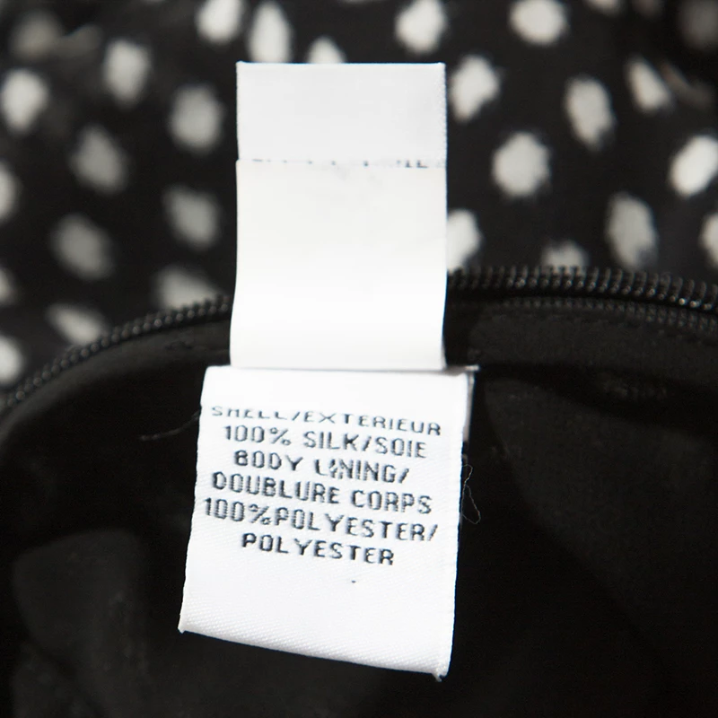 Diane Von Furstenberg Black Dot Print Silk Tie Neck Detail Arabella Dress M For Women 6 Diane Von Furstenberg Black Dot Print Silk Tie Neck Detail Arabella Dress M For Women - Image 6