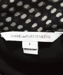 Diane Von Furstenberg Black Dot Print Silk Tie Neck Detail Arabella Dress M For Women 10 Diane Von Furstenberg Black Dot Print Silk Tie Neck Detail Arabella Dress M For Women -Diane Von Furstenberg shop luxury women diane von furstenberg used clothes p241276 004