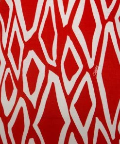 Diane Von Furstenberg Red Printed Silk Jersey Reina Tunic Dress L For Women -Diane Von Furstenberg shop luxury women diane von furstenberg used clothes p251230 007