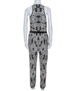 Diane Von Furstenberg Black Printed Silk Shany Jumpsuit M For Women 8 Diane Von Furstenberg Black Printed Silk Shany Jumpsuit M For Women -Diane Von Furstenberg shop luxury women diane von furstenberg used clothes p255352 001