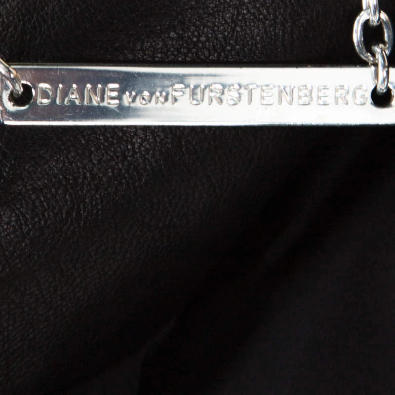 Diane Von Furstenberg Black Leather Studded Cocoa Jacket S For Women 5 Diane Von Furstenberg Black Leather Studded Cocoa Jacket S For Women - Image 5