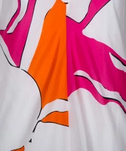 Diane Von Furstenberg White Eden Garden Print Silk Barths Dress M For Women -Diane Von Furstenberg shop luxury women diane von furstenberg used clothes p265057 007