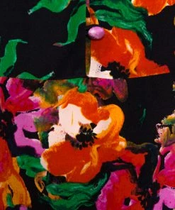 Diane Von Furstenberg Black Floral Print Silk Midi Dress M For Women -Diane Von Furstenberg shop luxury women diane von furstenberg used clothes p275666 006