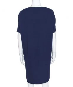 Diane Von Furstenberg Navy Blue Crepe Kora Shift Dress L For Women 8 Diane Von Furstenberg Navy Blue Crepe Kora Shift Dress L For Women -Diane Von Furstenberg shop luxury women diane von furstenberg used clothes p277665 003