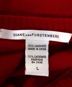 Diane Von Furstenberg Red Cashmere Coen Wrap Dress L For Women 9 Diane Von Furstenberg Red Cashmere Coen Wrap Dress L For Women -Diane Von Furstenberg shop luxury women diane von furstenberg used clothes p279386 004