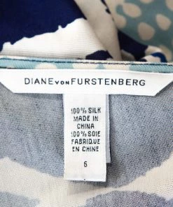 Diane Von Furstenberg Ornamentalist Diamonds Print Evrin Wrap Dress M For Women -Diane Von Furstenberg shop luxury women diane von furstenberg used clothes p285886 006