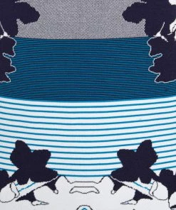 Diane Von Furstenberg Admiral Navy & Ivory Intarsia Knit Jalen Dress L For Women -Diane Von Furstenberg shop luxury women diane von furstenberg used clothes p289858 005