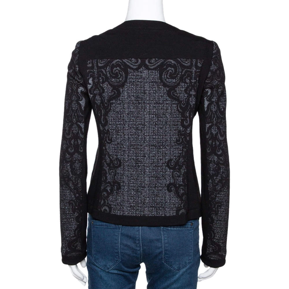 Diane Von Furstenberg Monochrome Textured Knit Jacket S For Women 3 Diane Von Furstenberg Monochrome Textured Knit Jacket S For Women - Image 3