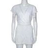 Diane Von Furstenberg White Purdette Lace Wrap Romper S For Women