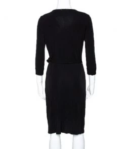 Diane Von Furstenberg Black Jersey New Julian Two Wrap Dress M For Women -Diane Von Furstenberg shop luxury women diane von furstenberg used clothes p299597 002