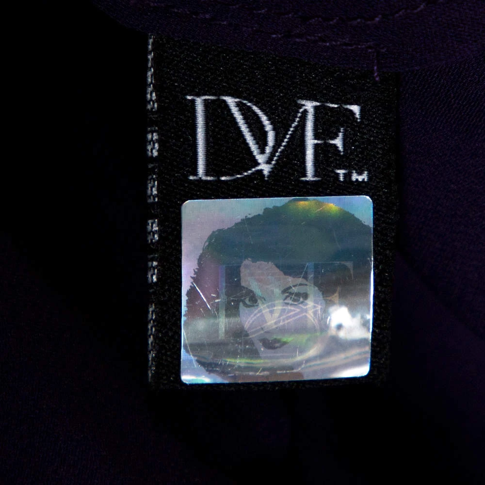 Diane Von Furstenberg Purple Silk Draped Nikki Top S For Women 5 Diane Von Furstenberg Purple Silk Draped Nikki Top S For Women - Image 5