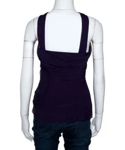 Diane Von Furstenberg Purple Silk Draped Nikki Top S For Women 8 Diane Von Furstenberg Purple Silk Draped Nikki Top S For Women -Diane Von Furstenberg shop luxury women diane von furstenberg used clothes p300190 006