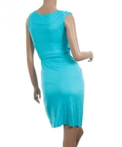 Diane Von Furstenberg Aqua Celosa Cotton Wrap Dress XXS For Women 7 Diane Von Furstenberg Aqua Celosa Cotton Wrap Dress XXS For Women -Diane Von Furstenberg shop luxury women diane von furstenberg used clothes p30690 003