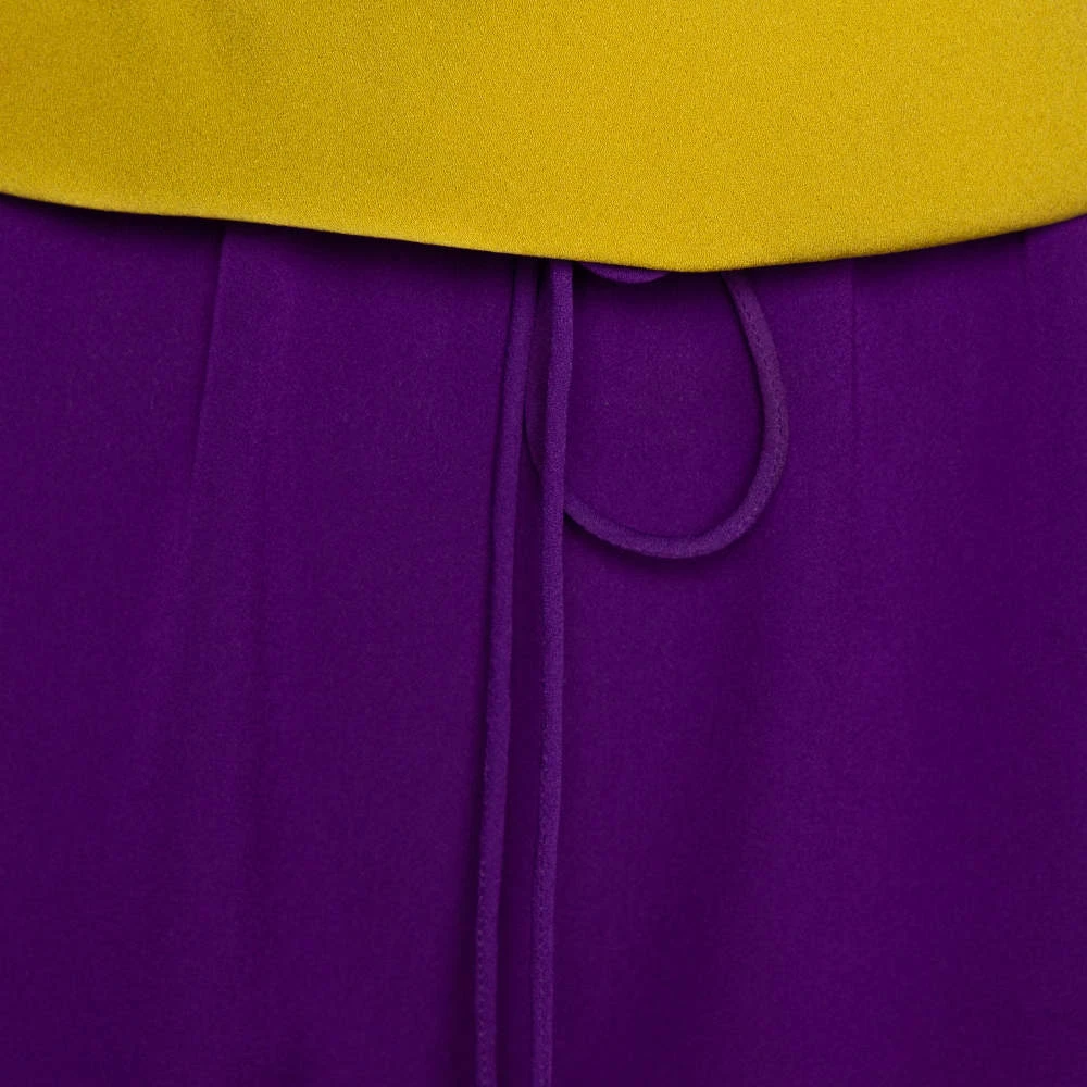 Diane Von Furstenberg Color Block Silk Crepe Tadd Romper S For Women 4 Diane Von Furstenberg Color Block Silk Crepe Tadd Romper S For Women - Image 4