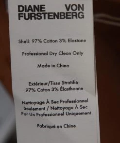 Diane Von Furstenberg Caramel Cotton High Waisted Wide Leg Trousers S For Women -Diane Von Furstenberg shop luxury women diane von furstenberg used clothes p321937 005