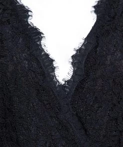 Diane Von Furstenberg Black Purdette Lace Romper L For Women -Diane Von Furstenberg shop luxury women diane von furstenberg used clothes p326649 007