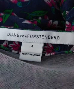 Diane Von Furstenberg Navy Blue Floral Print Silk Irina Wrap Dress S For Women 10 Diane Von Furstenberg Navy Blue Floral Print Silk Irina Wrap Dress S For Women -Diane Von Furstenberg shop luxury women diane von furstenberg used clothes p335896 004