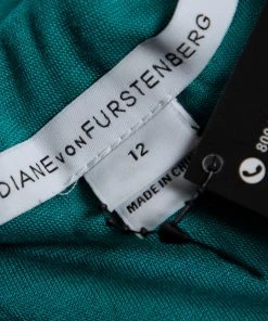 Diane Von Furstenberg Zephyr Green Lace Zarita Dress L For Women -Diane Von Furstenberg shop luxury women diane von furstenberg used clothes p336197 005