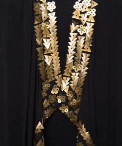 Diane Von Furstenberg Black Silk Gold Sequin Embellished Ellowyn Vest M For Women 8 Diane Von Furstenberg Black Silk Gold Sequin Embellished Ellowyn Vest M For Women -Diane Von Furstenberg shop luxury women diane von furstenberg used clothes p338752 003