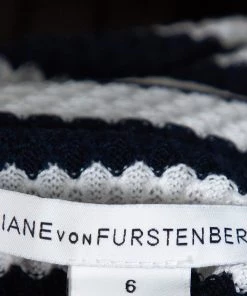 Diane Von Furstenberg Navy Blue Walda/Lacie Skirt & Jacket Set S For Women -Diane Von Furstenberg shop luxury women diane von furstenberg used clothes p338780 005