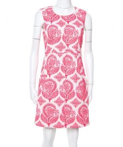 Diane Von Furstenberg Pink & White Floral Stamp Carpreena Mini Dress M For Women