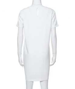 Diane Von Furstenberg White Crepe Cecilia Shift Dress M For Women -Diane Von Furstenberg shop luxury women diane von furstenberg used clothes p347349 006