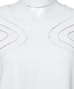 Diane Von Furstenberg White Crepe Cecilia Shift Dress M For Women -Diane Von Furstenberg shop luxury women diane von furstenberg used clothes p347349 007