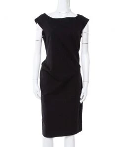 Diane Von Furstenberg Black Gabi Knit Suiting Dress M For Women