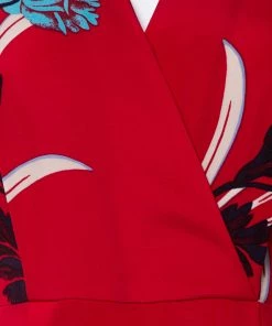 Diane Von Furstenberg Red Floral Print Crepe Farren Jumpsuit S For Women 9 Diane Von Furstenberg Red Floral Print Crepe Farren Jumpsuit S For Women -Diane Von Furstenberg shop luxury women diane von furstenberg used clothes p350942 001