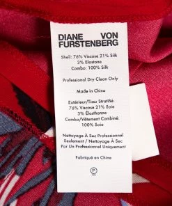 Diane Von Furstenberg Red Floral Print Crepe Farren Jumpsuit S For Women 11 Diane Von Furstenberg Red Floral Print Crepe Farren Jumpsuit S For Women -Diane Von Furstenberg shop luxury women diane von furstenberg used clothes p350942 005