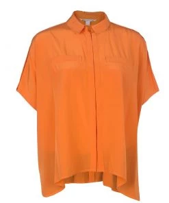 Diane Von Furstenberg Tangerine New Eris Top S For Women