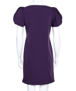 Diane Von Furstenberg Purple Stretch Jersey Lionel Shift Dress M For Women -Diane Von Furstenberg shop luxury women diane von furstenberg used clothes p361536 001