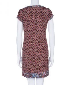 Diane Von Furstenberg Brown Printed Tunic Dress M For Women -Diane Von Furstenberg shop luxury women diane von furstenberg used clothes p3676 003