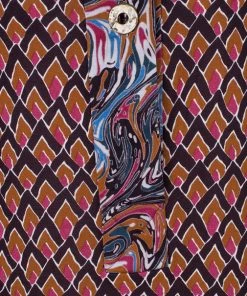 Diane Von Furstenberg Brown Printed Tunic Dress M For Women -Diane Von Furstenberg shop luxury women diane von furstenberg used clothes p3676 006