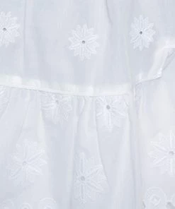 Diane Von Furstenberg White Eyelet Cotton Sadey Skirt XS For Women -Diane Von Furstenberg shop luxury women diane von furstenberg used clothes p372767 004