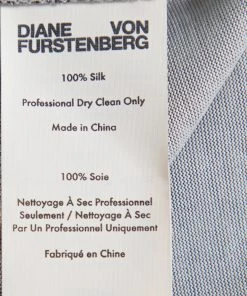 Diane Von Furstenberg Black Floral Printed Silk Camden Wrap Dress M For Women -Diane Von Furstenberg shop luxury women diane von furstenberg used clothes p373342 005