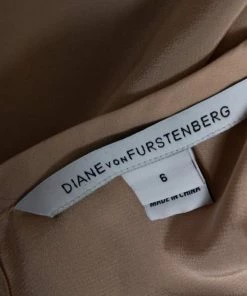 Diane Von Furstenberg Cream Crepe Lace Detail Branwen Top M For Women -Diane Von Furstenberg shop luxury women diane von furstenberg used clothes p375955 1609746916 005