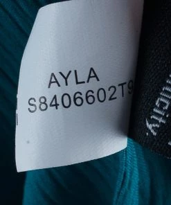 Diane Von Furstenberg Turquoise Silk Ayala Top S For Women -Diane Von Furstenberg shop luxury women diane von furstenberg used clothes p39012 009