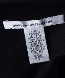 Diane Von Furstenberg Wilma Joon Jersey Black Dress For Women 19 Diane Von Furstenberg Wilma Joon Jersey Black Dress For Women -Diane Von Furstenberg shop luxury women diane von furstenberg used clothes p39034 010