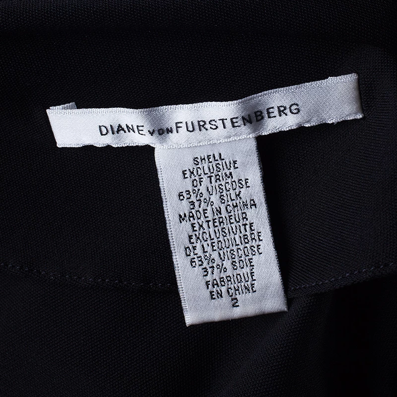 Diane Von Furstenberg Wilma Joon Jersey Black Dress For Women 10 Diane Von Furstenberg Wilma Joon Jersey Black Dress For Women - Image 10