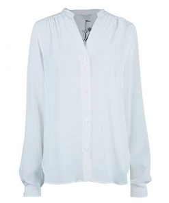 Diane Von Furstenberg White Harlow Blouse M For Women