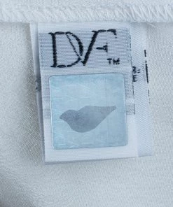 Diane Von Furstenberg White Harlow Blouse M For Women -Diane Von Furstenberg shop luxury women diane von furstenberg used clothes p39566 008