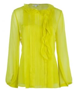 Diane Von Furstenberg Yellow Kelly Top L For Women