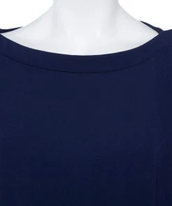 Diane Von Furstenberg Navy Blue Crepe Boat Neck Belted Sandra Jumpsuit M For Women 9 Diane Von Furstenberg Navy Blue Crepe Boat Neck Belted Sandra Jumpsuit M For Women -Diane Von Furstenberg shop luxury women diane von furstenberg used clothes p406052 001