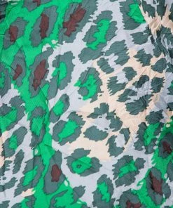 Diane Von Furstenberg Green Animal Printed Silk Asymmetric Hem Midi Dress M For Women -Diane Von Furstenberg shop luxury women diane von furstenberg used clothes p406482 006