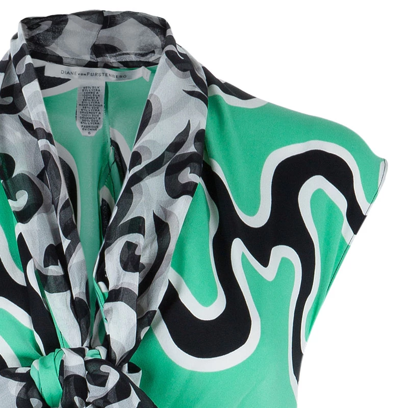 Diane Von Furstenberg Zebina Printed Playsuit M For Women 4 Diane Von Furstenberg Zebina Printed Playsuit M For Women - Image 4