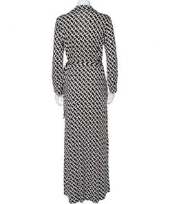 Diane Von Furstenberg Monochrome Silk Abigail Maxi Wrap Dress XL For Women 8 Diane Von Furstenberg Monochrome Silk Abigail Maxi Wrap Dress XL For Women -Diane Von Furstenberg shop luxury women diane von furstenberg used clothes p425574 004