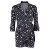 Diane Von Furstenberg Printed Long Sleeve Skylar PlaySuit M For Women