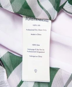 Diane Von Furstenberg Multicolor Silk Ruffled Oversized Mini Dress XS For Women -Diane Von Furstenberg shop luxury women diane von furstenberg used clothes p432265 001