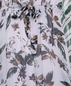 Diane Von Furstenberg Multicolor Silk Ruffled Oversized Mini Dress XS For Women -Diane Von Furstenberg shop luxury women diane von furstenberg used clothes p432265 006